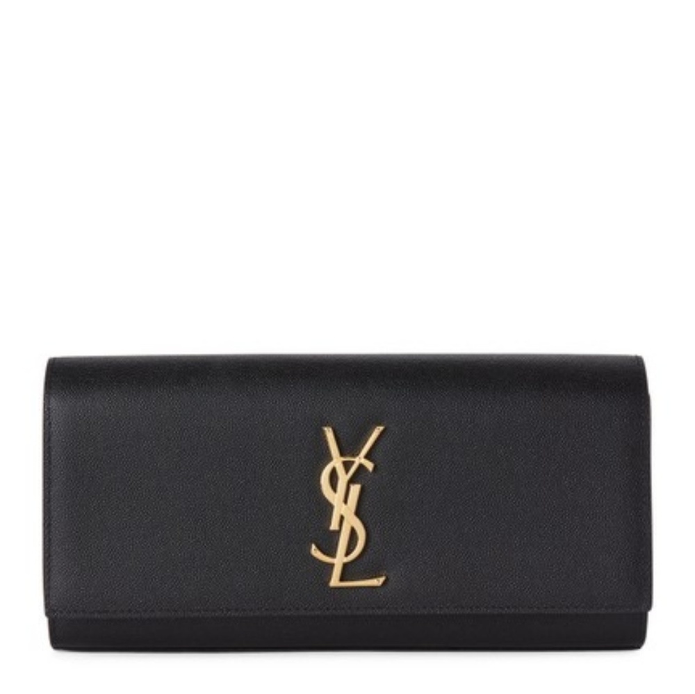 YSL Cassandre black clutch